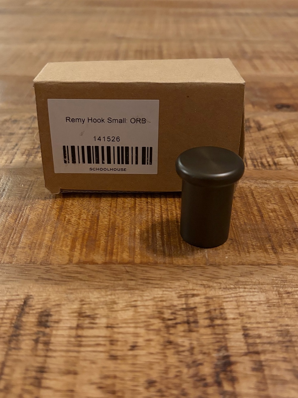 NEW Schoolhouse Remy Single Hook Oil Rubbed Bronze